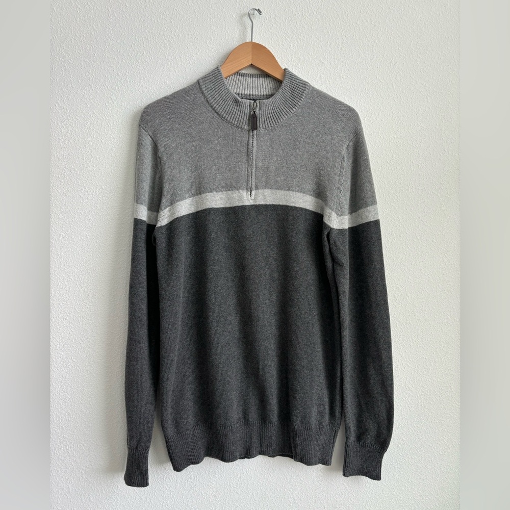 Men’s size Small quarter zip gray sweater